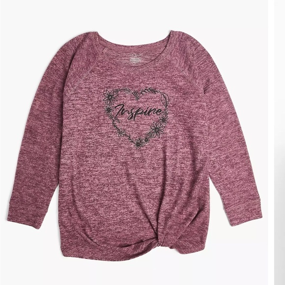 Lane Bryant Twisted Front ‘Inspire ‘Top - Picture 2 of 3